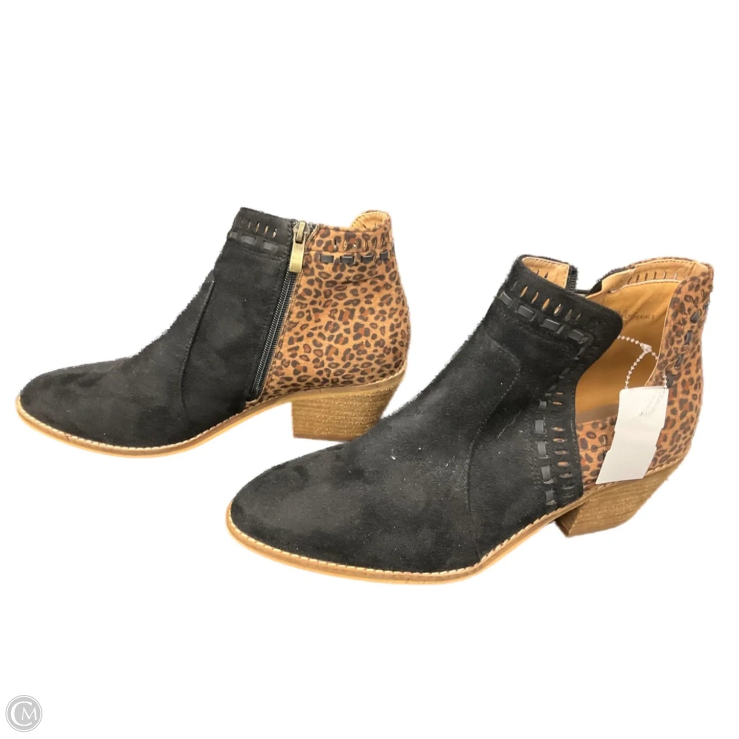 Boots Ankle Heels By Boutique + In Black, Size: 11