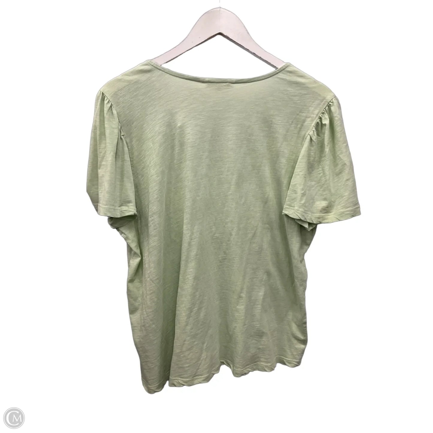 Top Short Sleeve By Lucky Brand In Green, Size: L