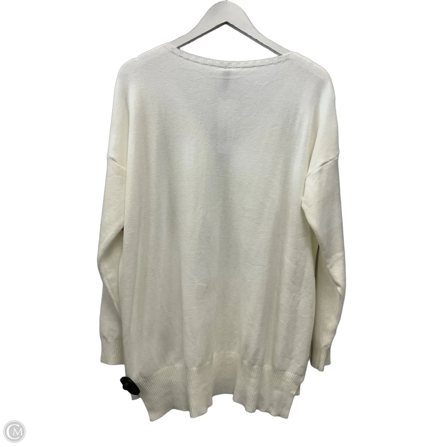 Sweater By Clothes Mentor In White, Size: M