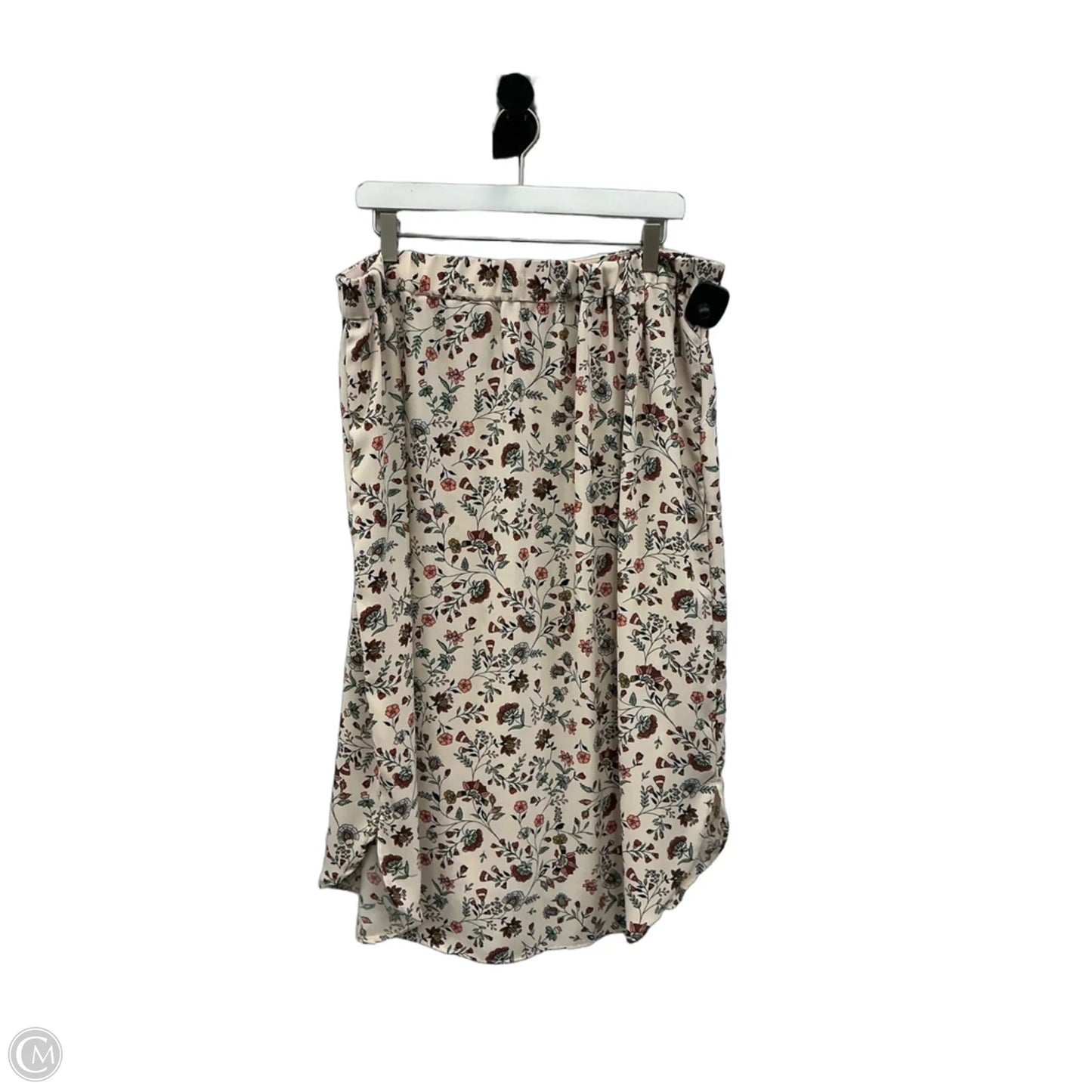 Skirt Midi By Maurices In Floral Print, Size: 16