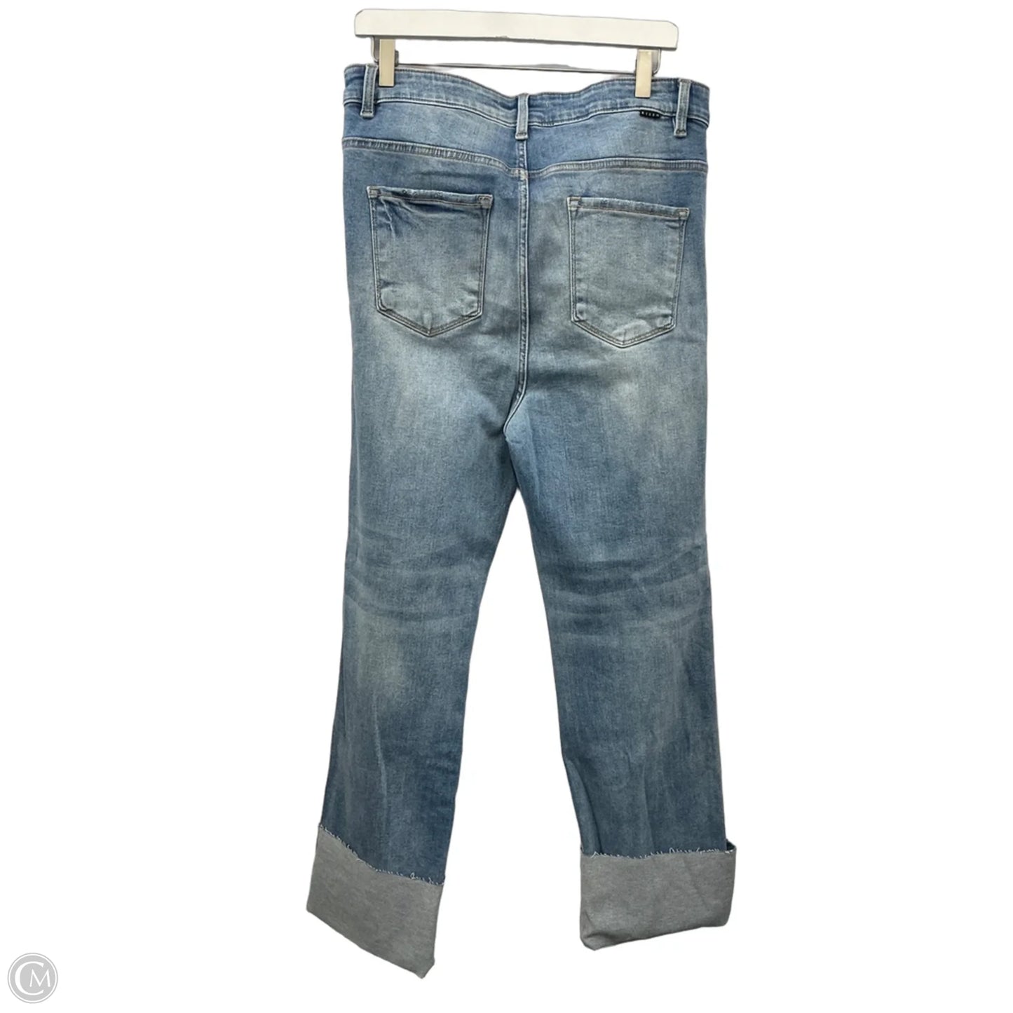 Jeans Straight By Risen In Blue Denim, Size: 18