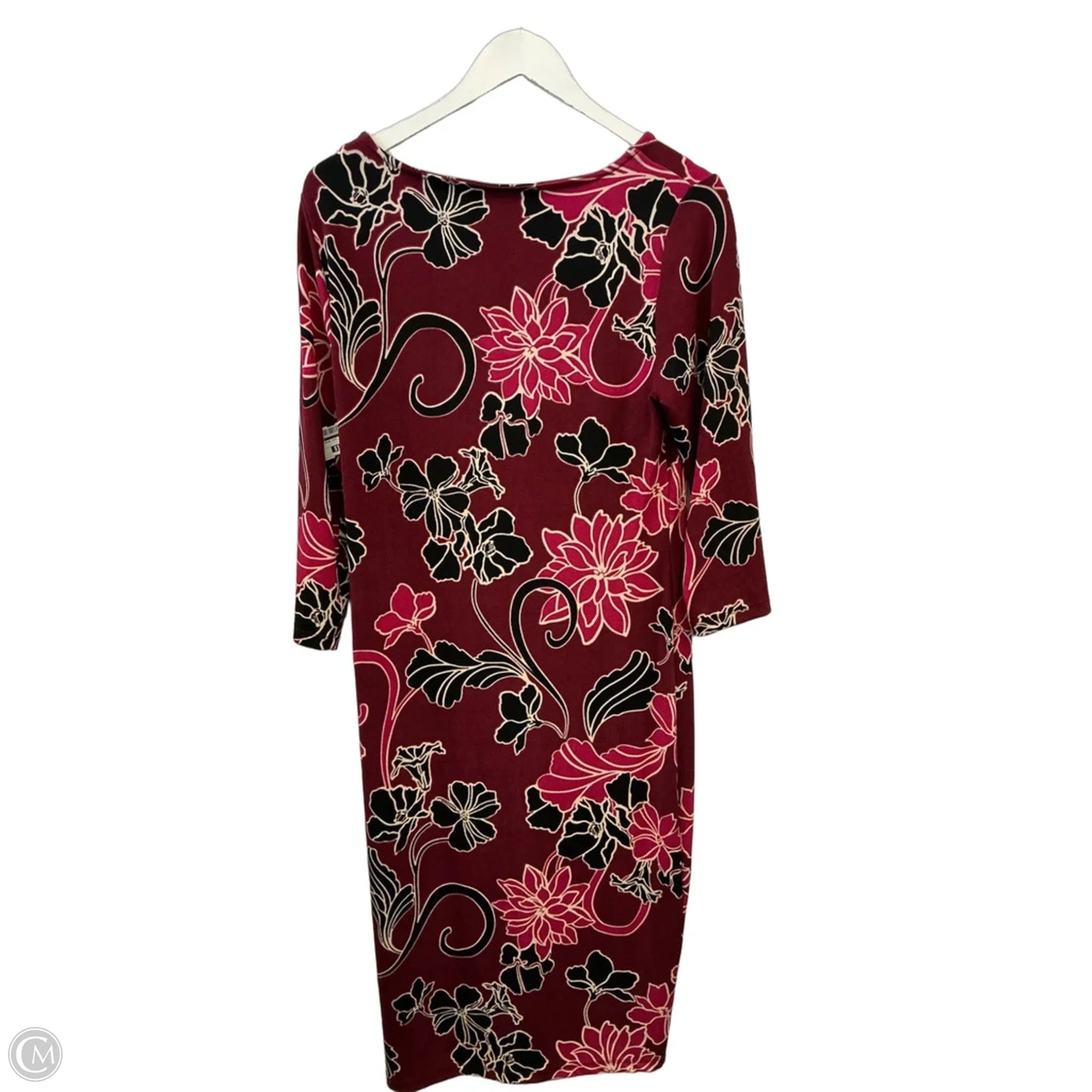 Dress Casual Midi By Chicos In Pink, Size: M