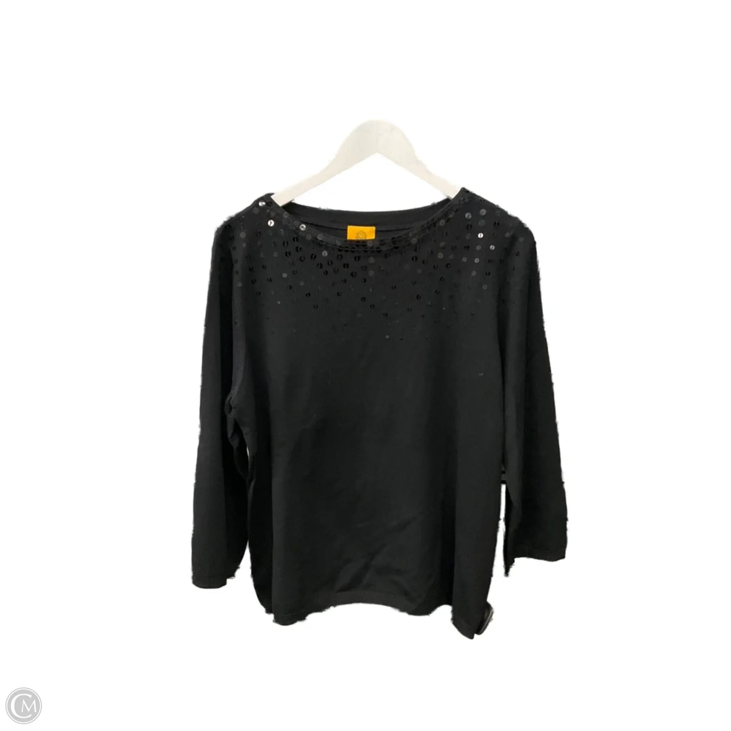Top 3/4 Sleeve By Ruby Rd In Black, Size: Xl
