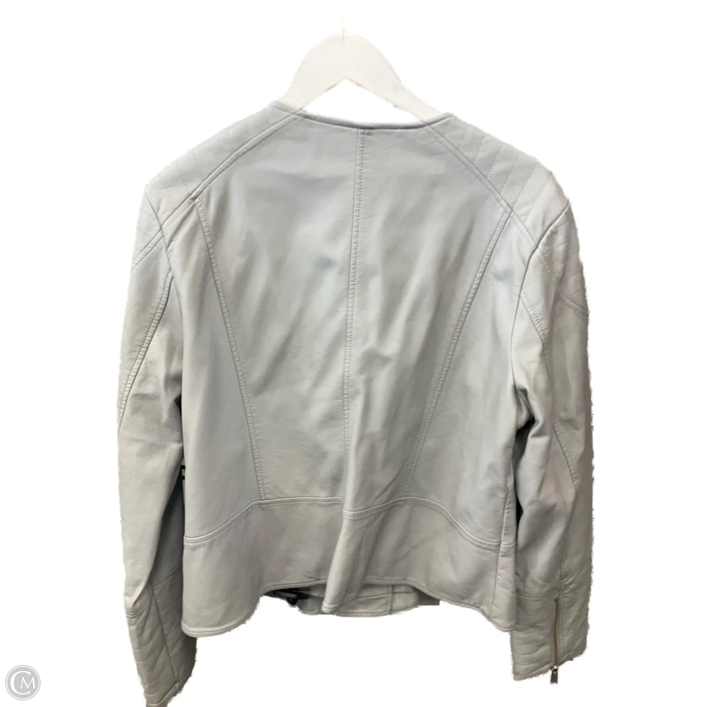 Jacket Moto By Apt 9 In Grey, Size: Xl