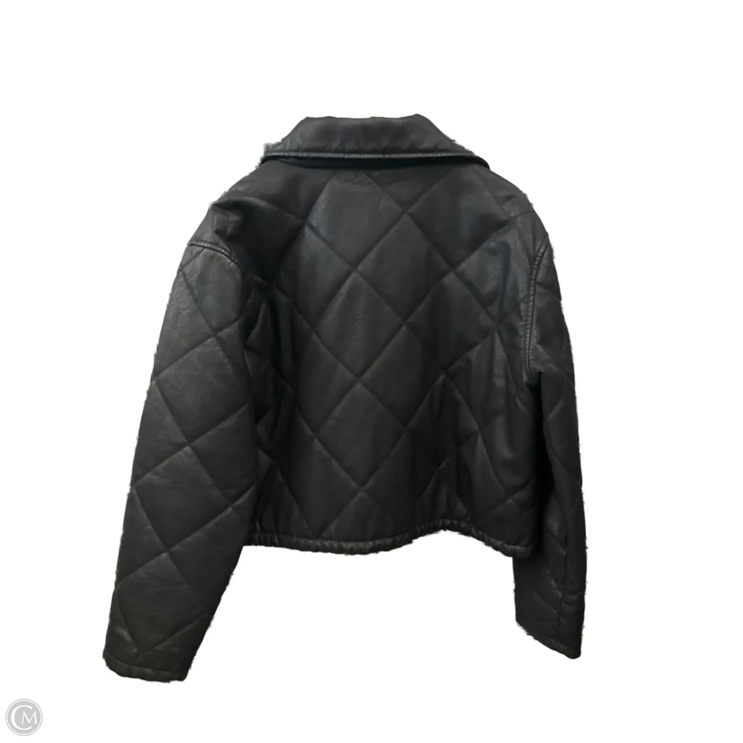 Jacket Moto By Dkny In Black, Size: M