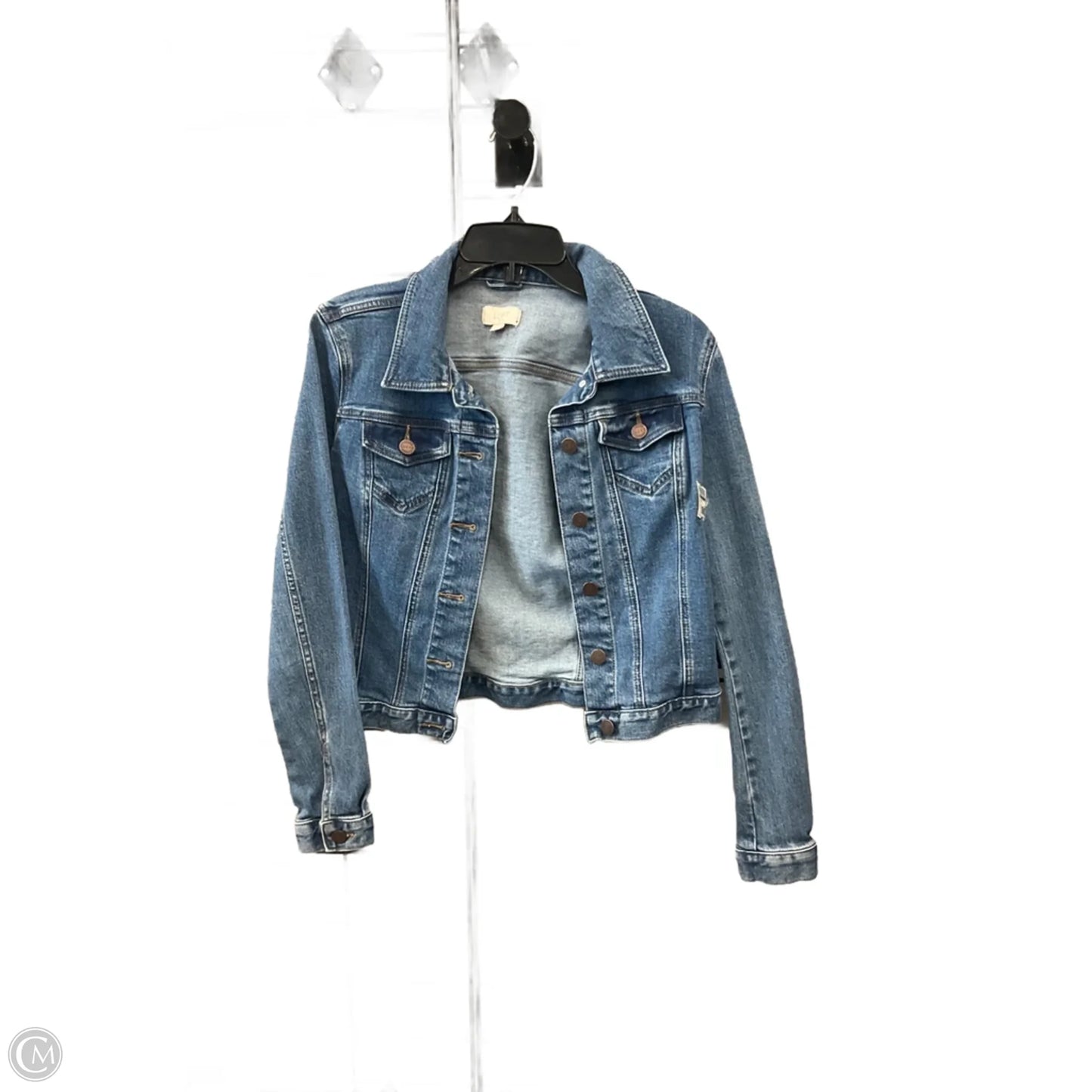 Jacket Denim By Loft In Blue Denim, Size: Xs