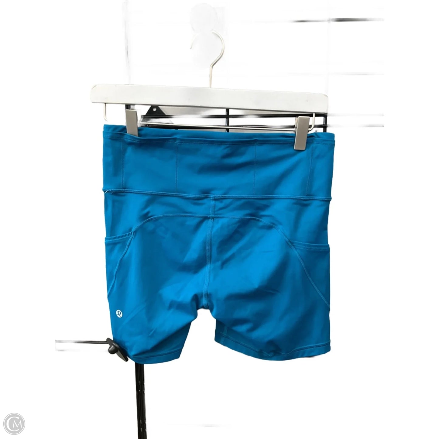 Athletic Shorts By Lululemon In Teal, Size: 8