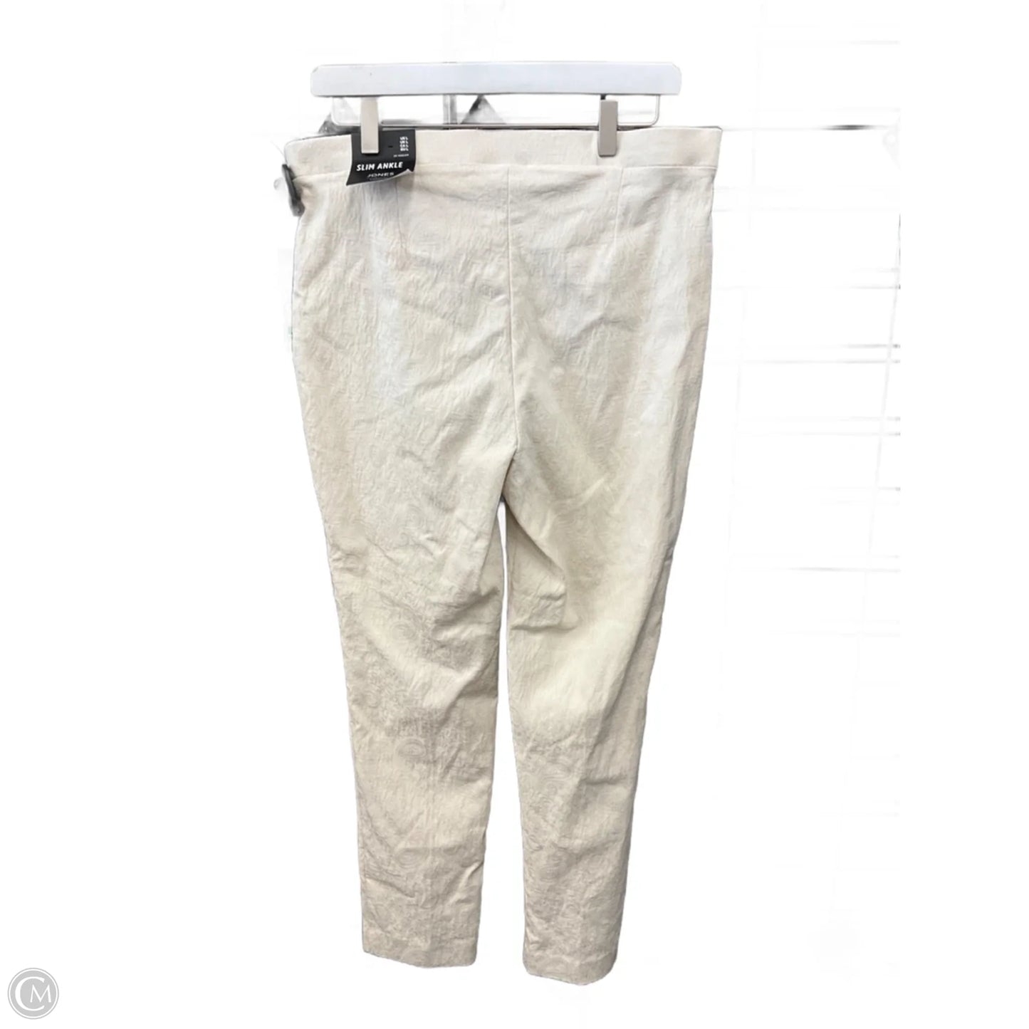 Pants Leggings By Jones New York In Cream, Size: L