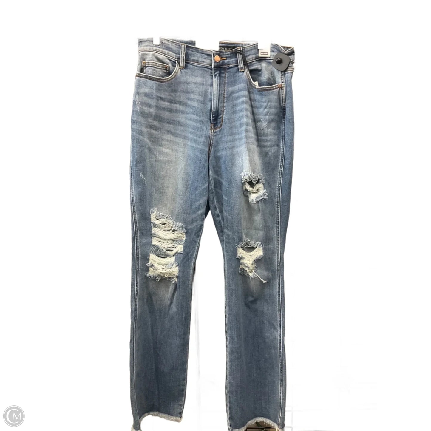 Jeans Boot Cut By Judy Blue In Blue Denim, Size: 16