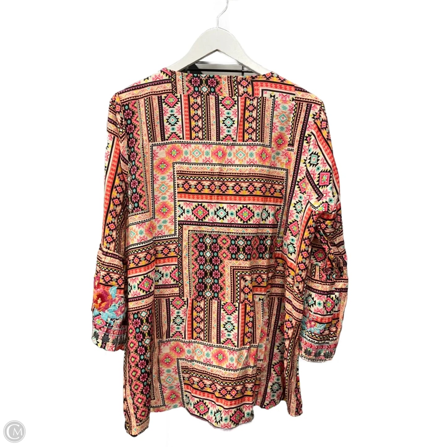 Top 3/4 Sleeve By Savanna Jane In Multi-colored, Size: Xl