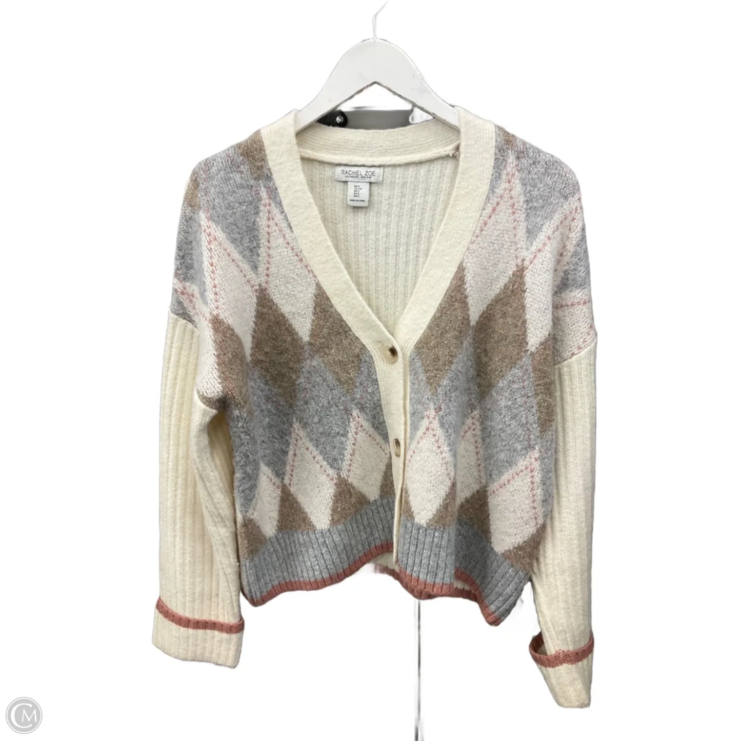 Sweater Cardigan By Rachel Zoe In Cream, Size: S