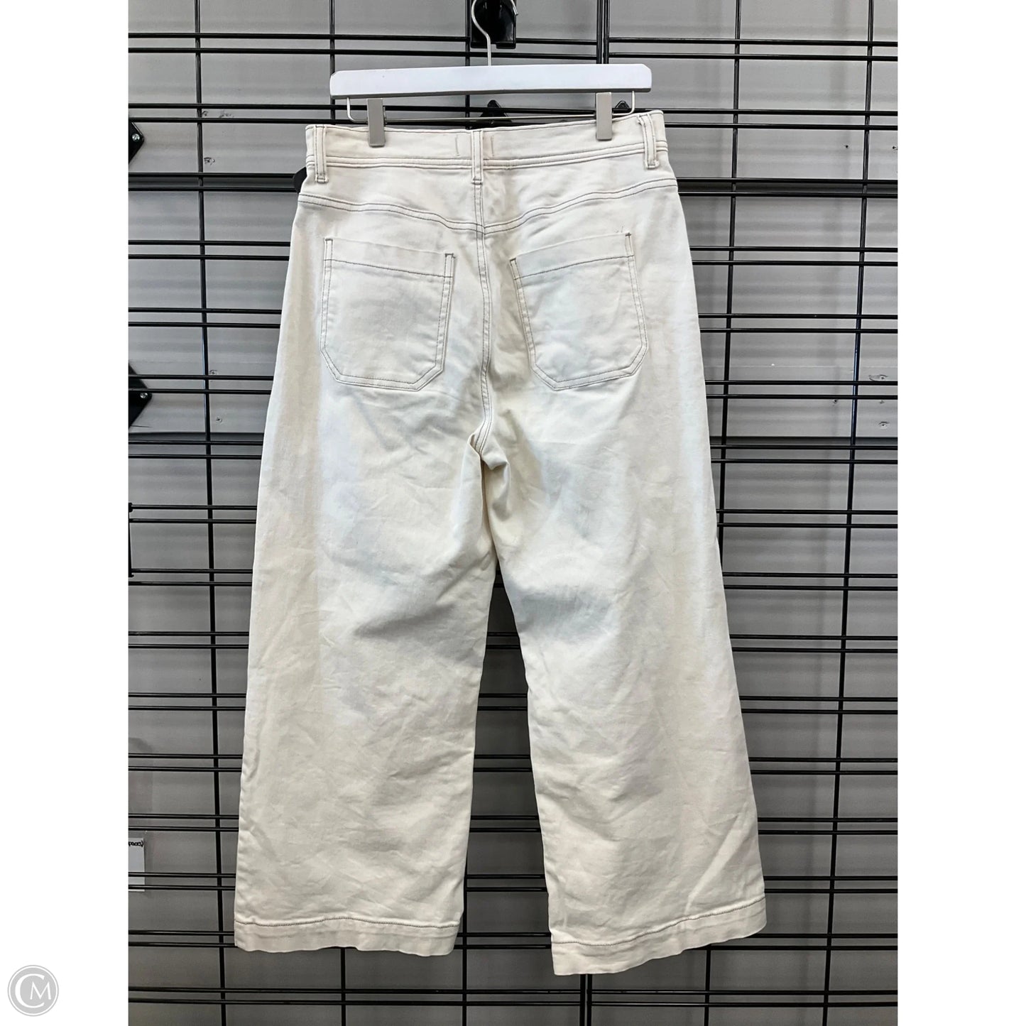 Jeans Cropped By Kensie In Cream, Size: 10