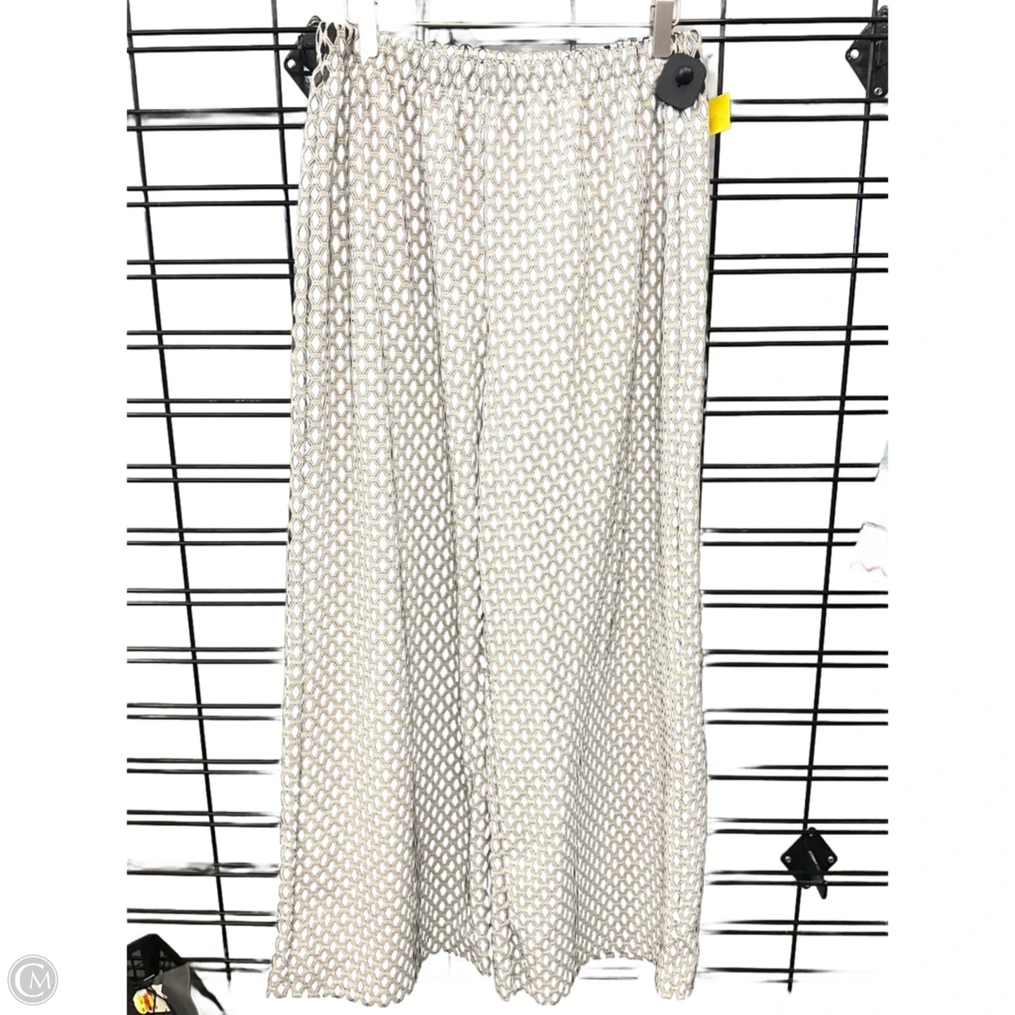 Pants Wide Leg By Cider In Black & Cream, Size: Xl