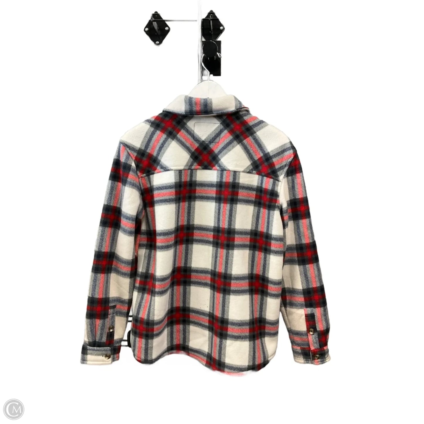 Jacket Shirt By Sage In Multi-colored, Size: M