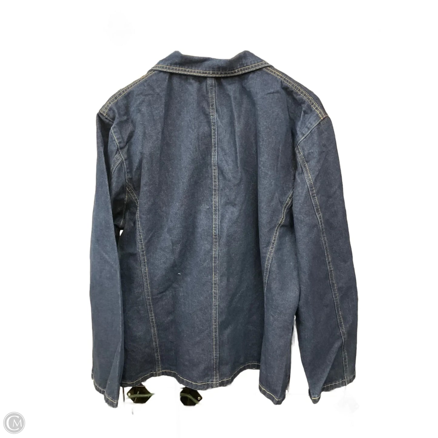 Jacket Denim By Clothes Mentor In Blue Denim, Size: Xxl