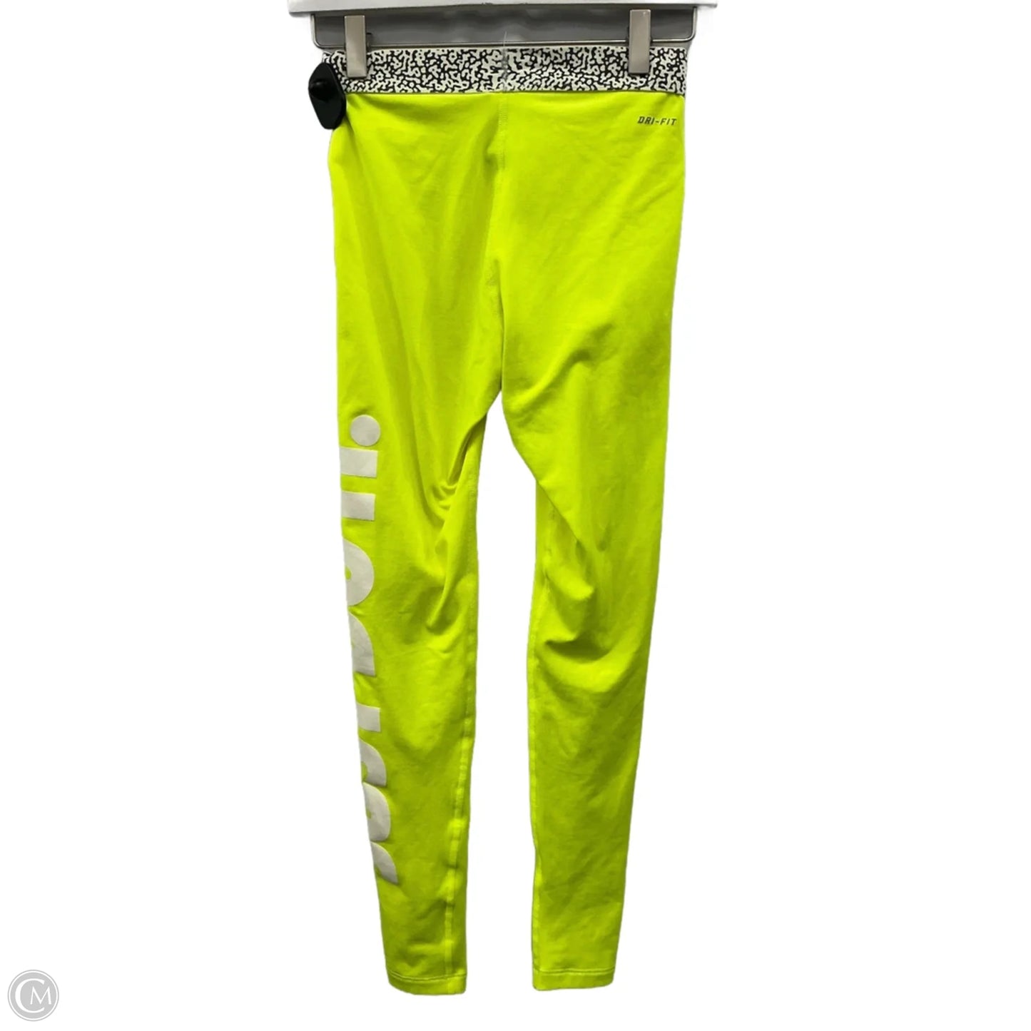Athletic Leggings By Nike Apparel In Yellow, Size: Xs