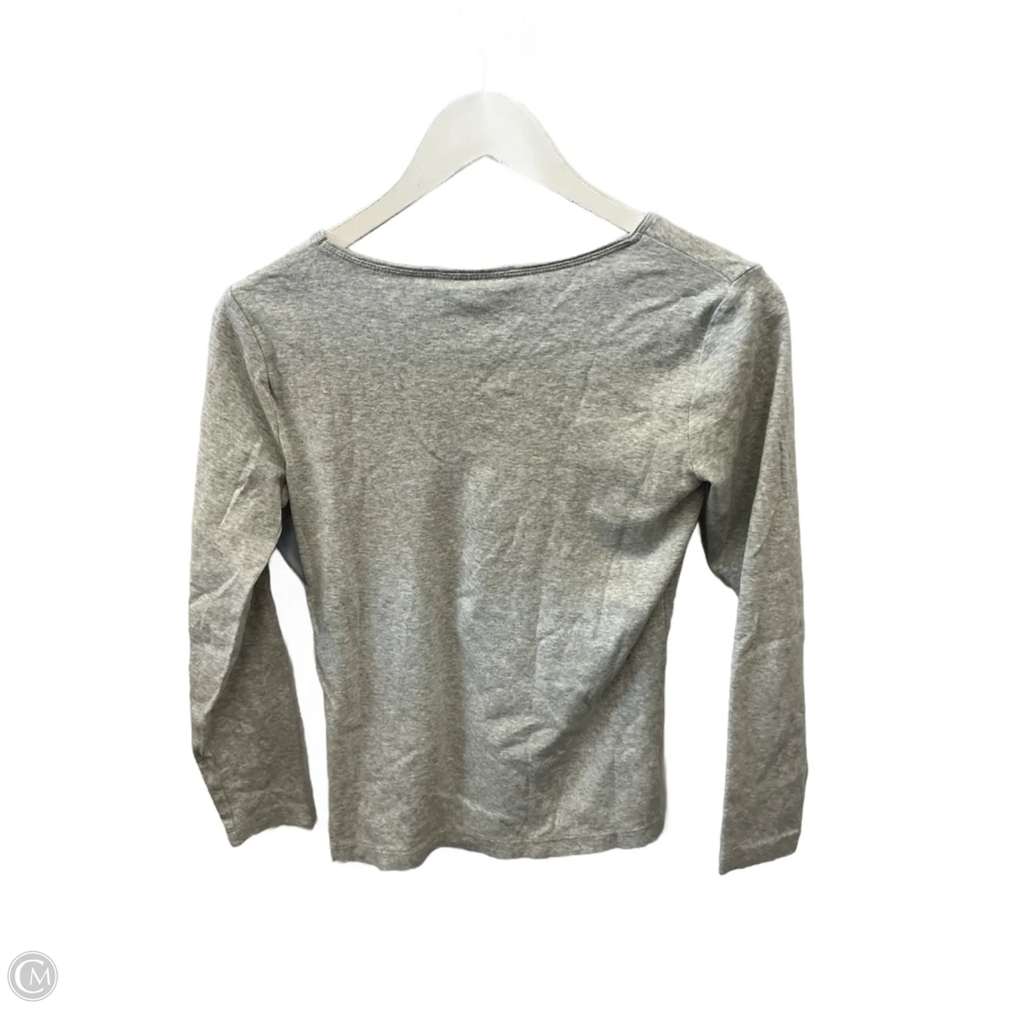 Top Long Sleeve By Karen Scott In Grey, Size: S