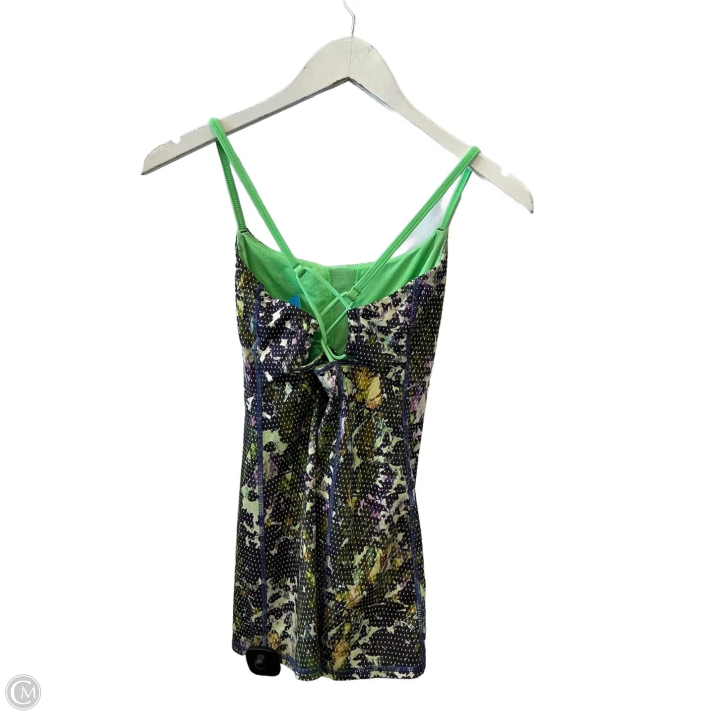 Athletic Tank Top By Lululemon In Green & Purple, Size: 6