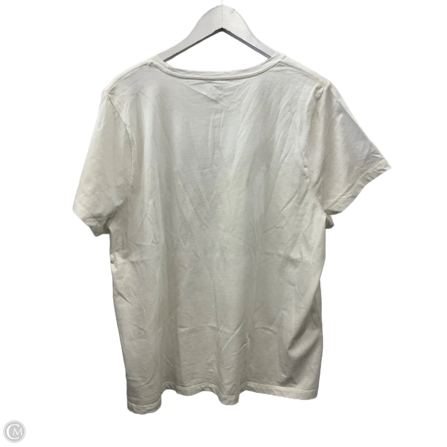 Top Short Sleeve By J. Crew In White, Size: 2x