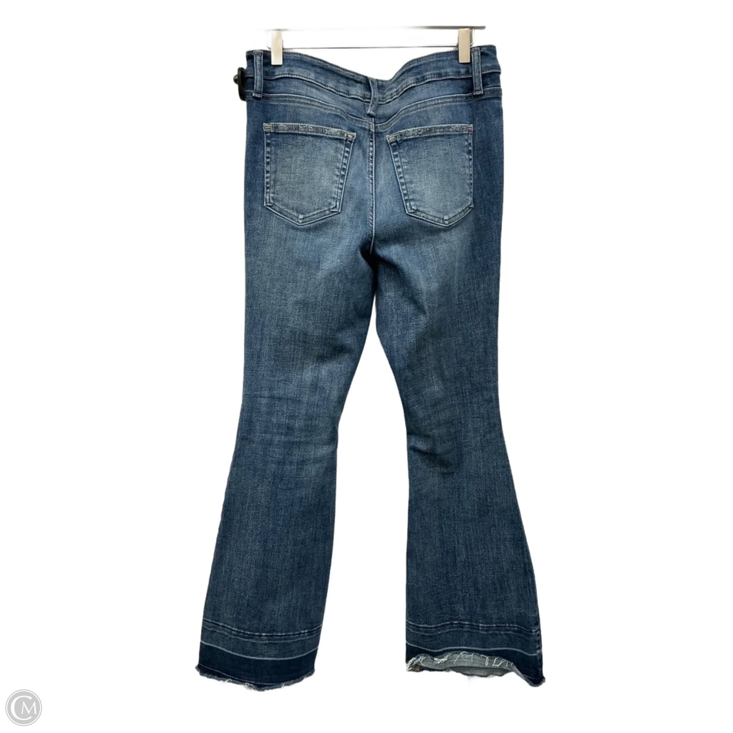Jeans Flared By Edgely In Blue Denim, Size: 8