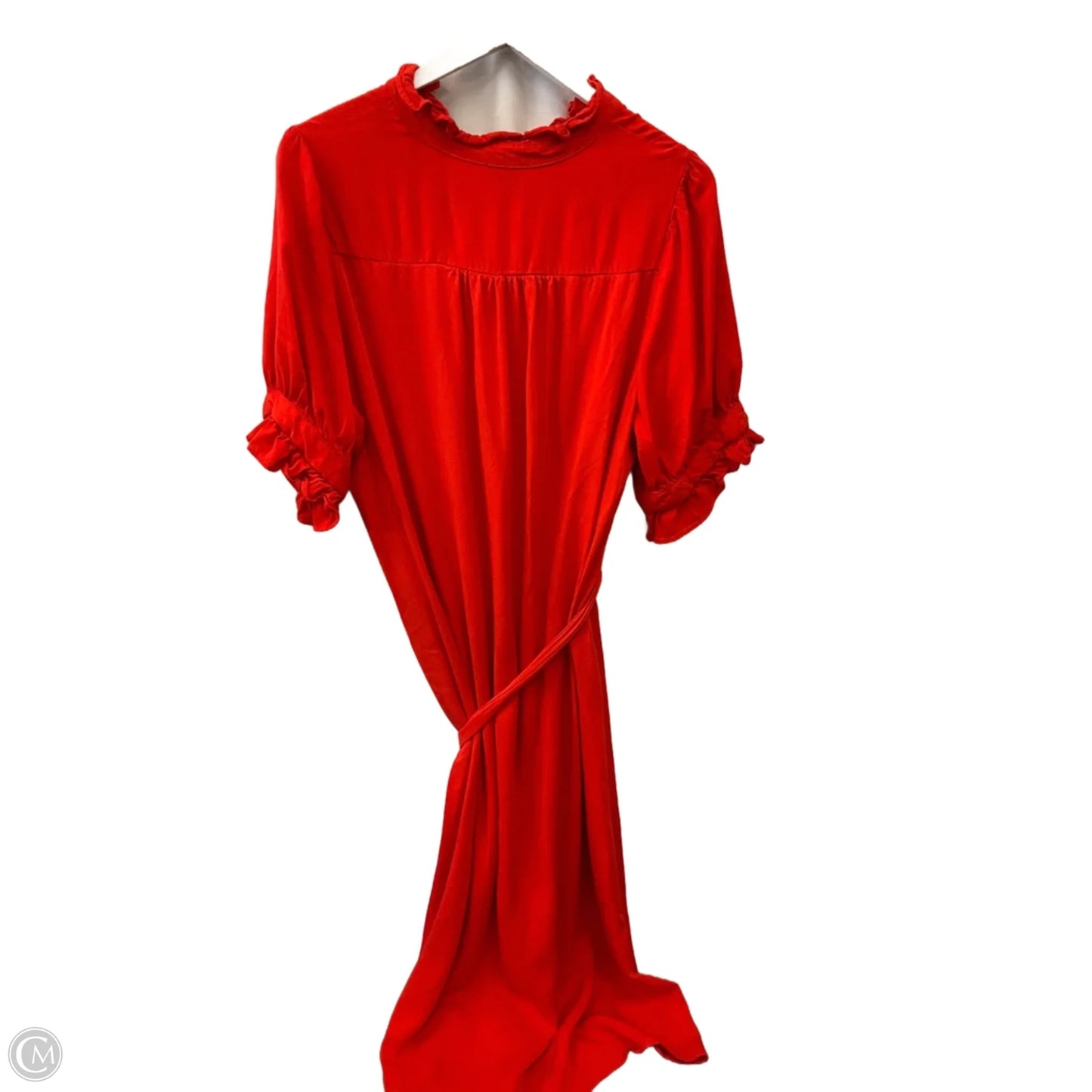 Dress Casual Midi By Ann Taylor In Red, Size: Xl