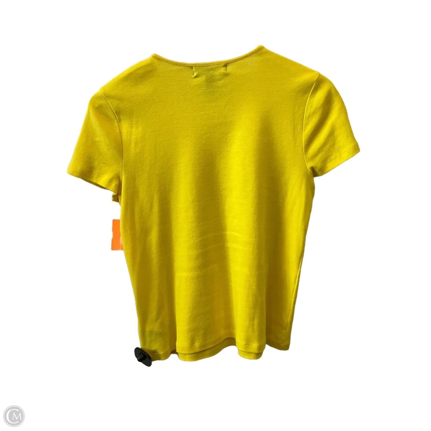 Top Short Sleeve By Lauren By Ralph Lauren In Yellow, Size: Sp