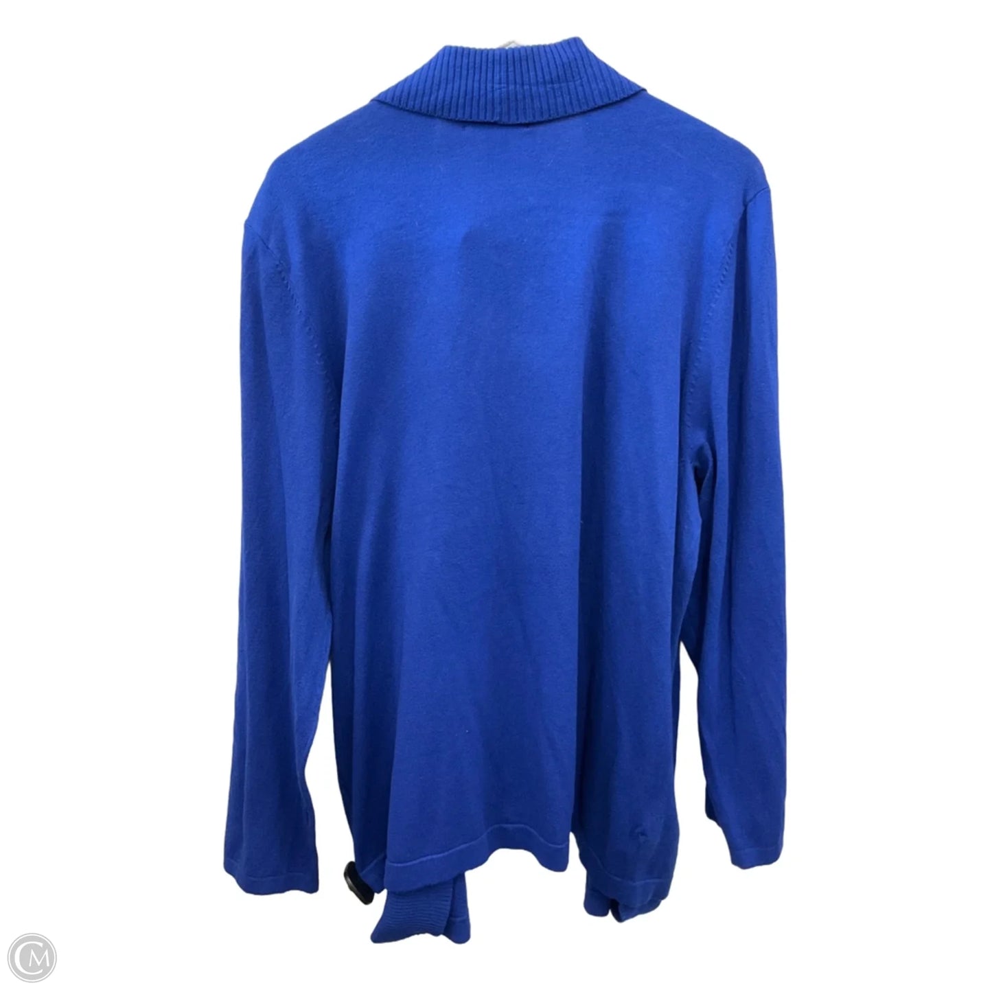 Cardigan By Designer Originals In Blue, Size: 1x
