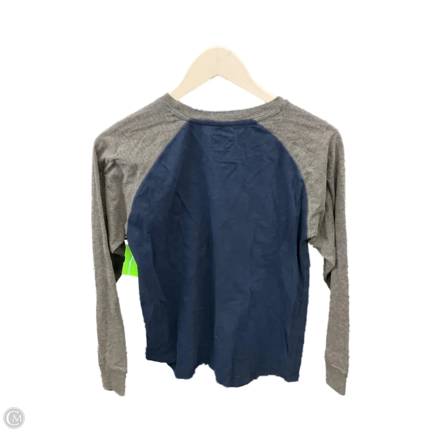 Top Long Sleeve By Clothes Mentor In Blue & Grey, Size: Xl