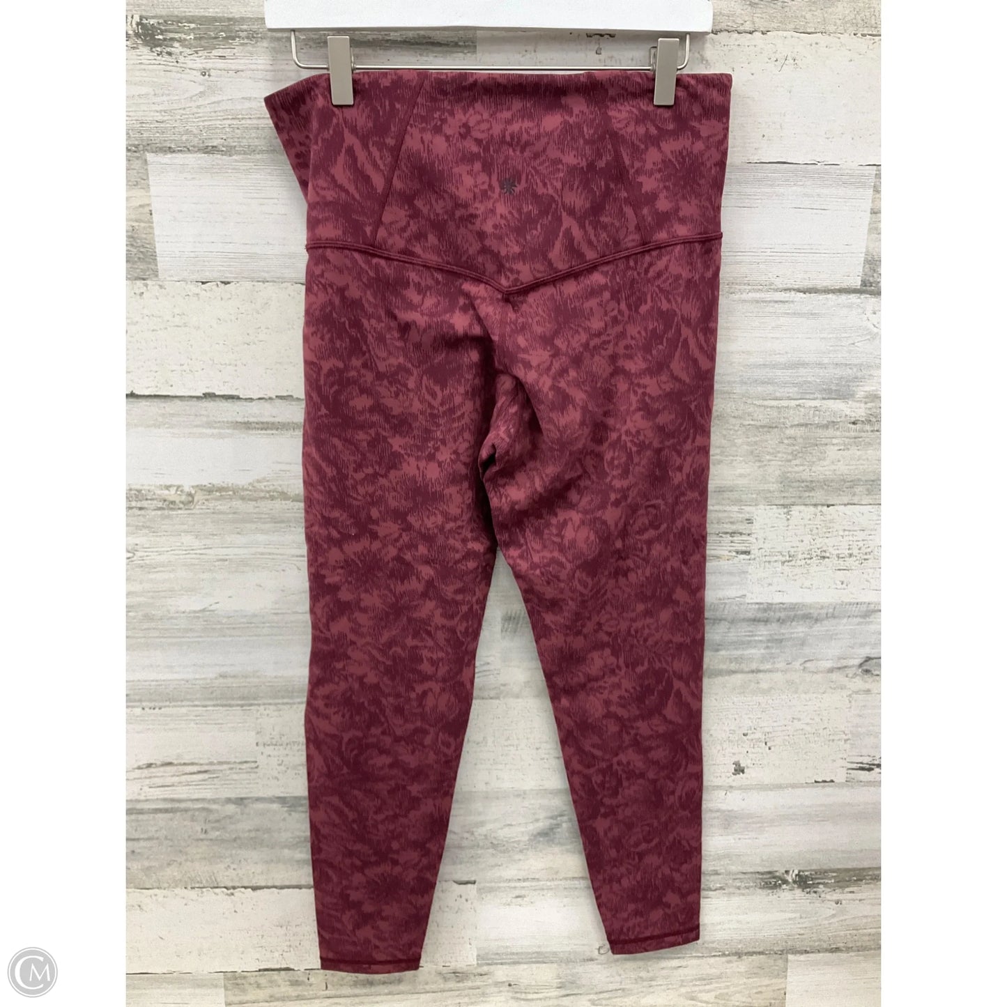 Athletic Leggings Capris By Athleta In Maroon, Size: 1x
