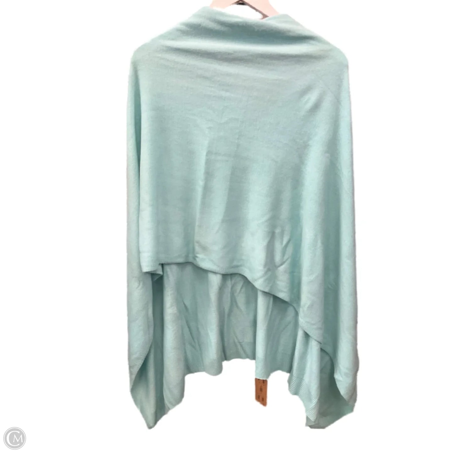 Shawl By Clothes Mentor In Aqua, Size: Osfm