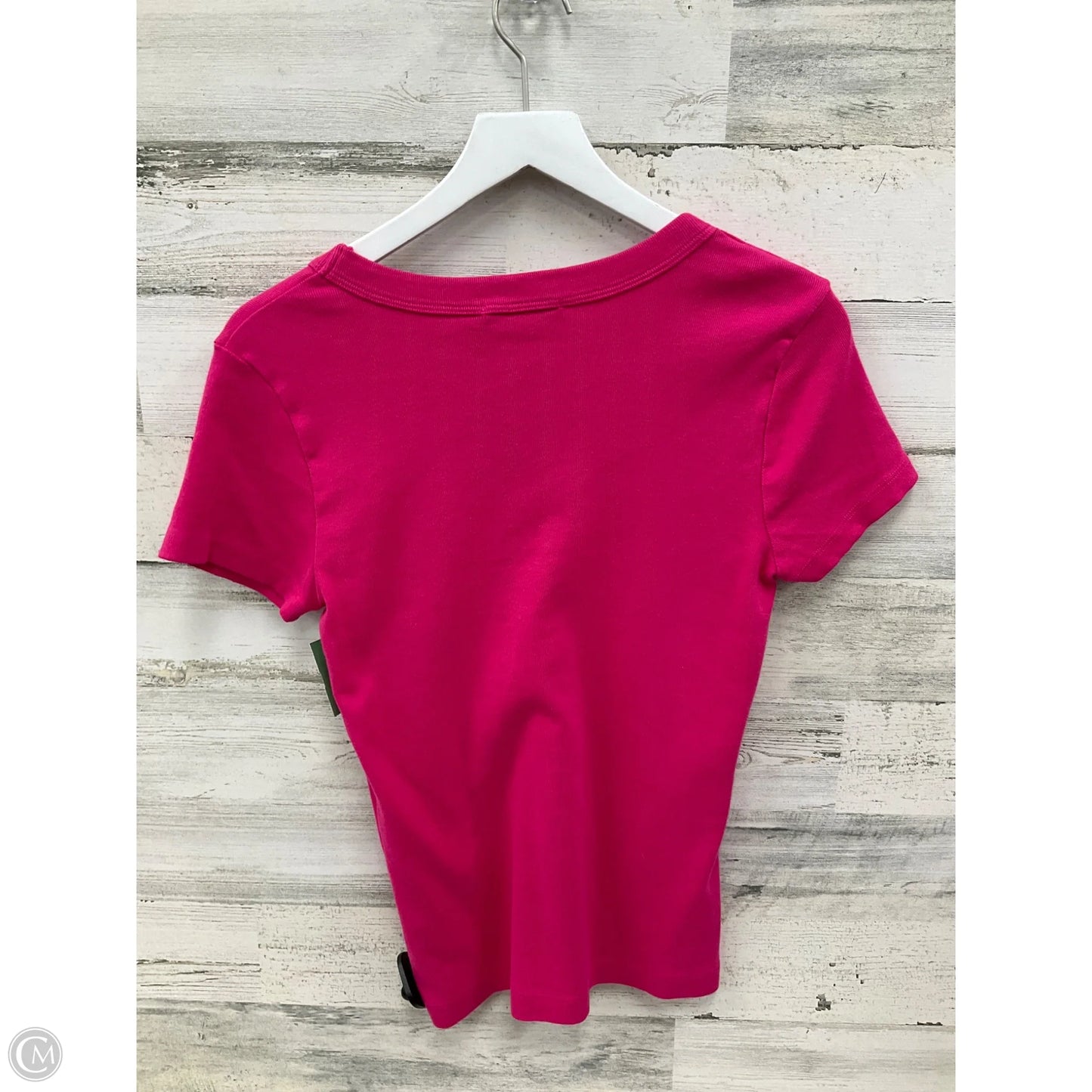 Top Short Sleeve By Michael Stars In Pink, Size: S