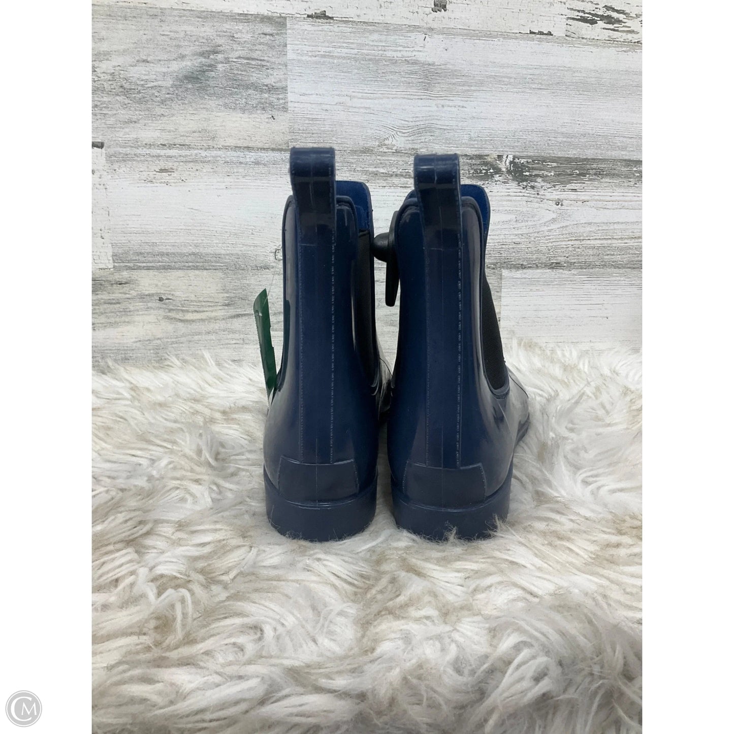 Boots Rain By Bass In Navy, Size: 9