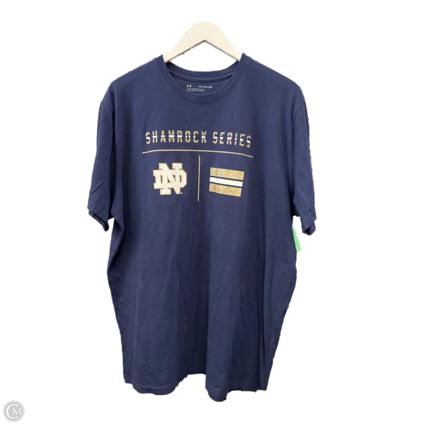 Top Short Sleeve By Under Armour In Navy, Size: 2x