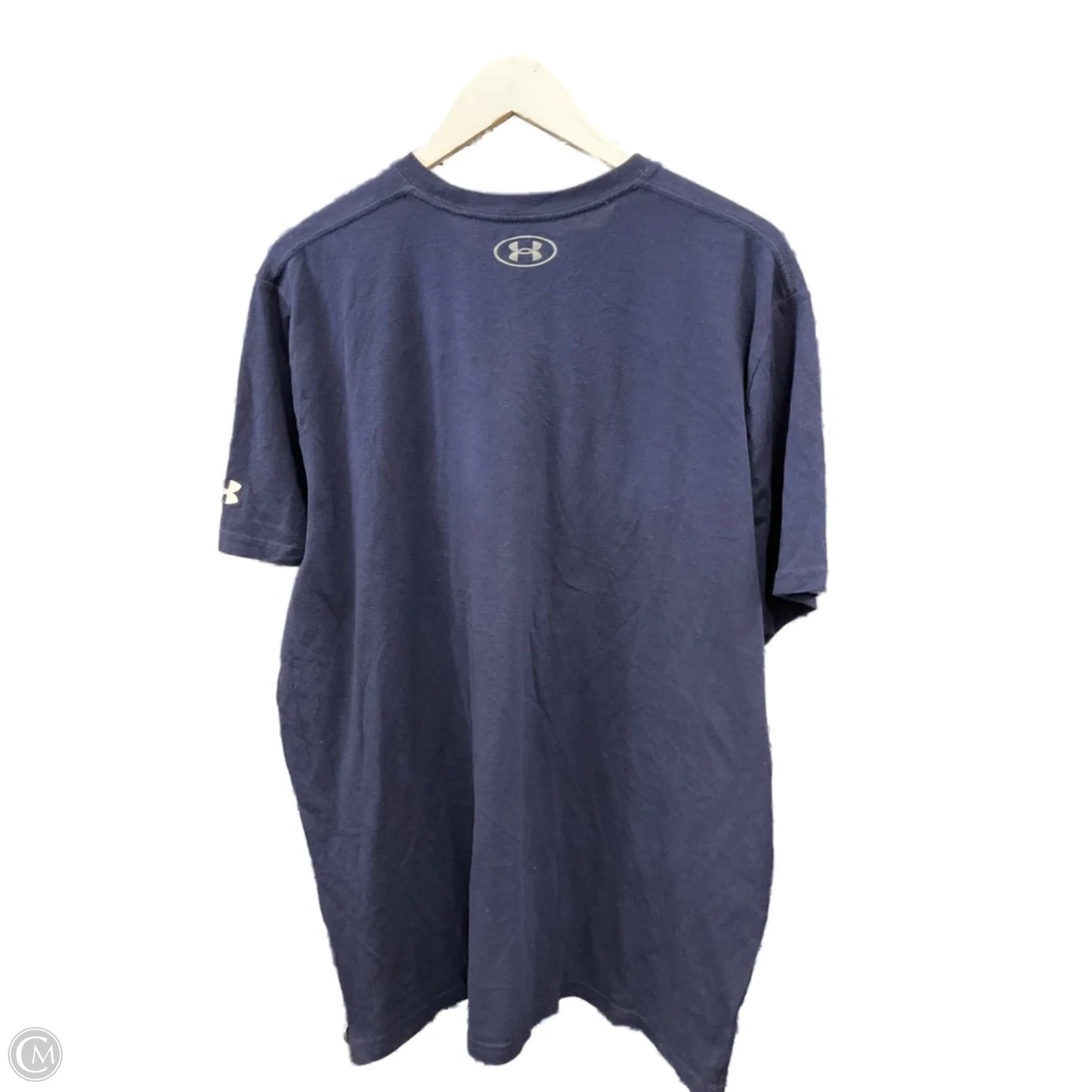 Top Short Sleeve By Under Armour In Navy, Size: 2x