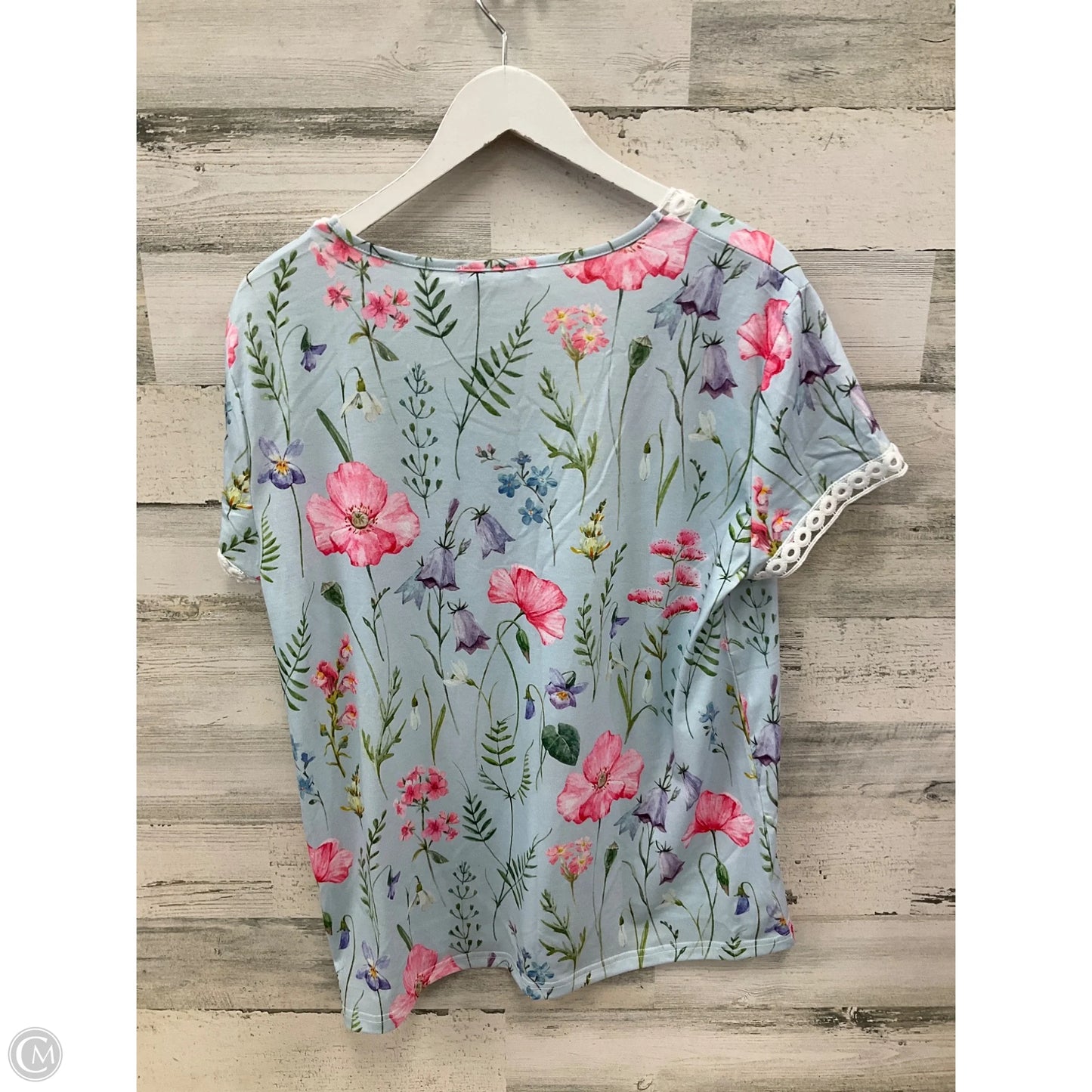 Top Short Sleeve By Clothes Mentor In Blue, Size: L