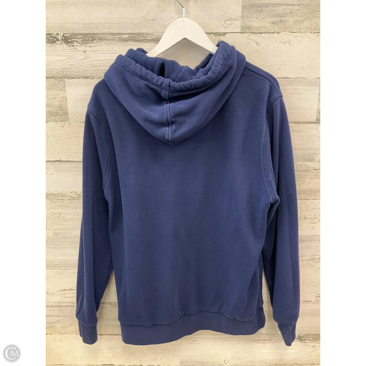 Athletic Sweatshirt Hoodie By Clothes Mentor In Navy, Size: L