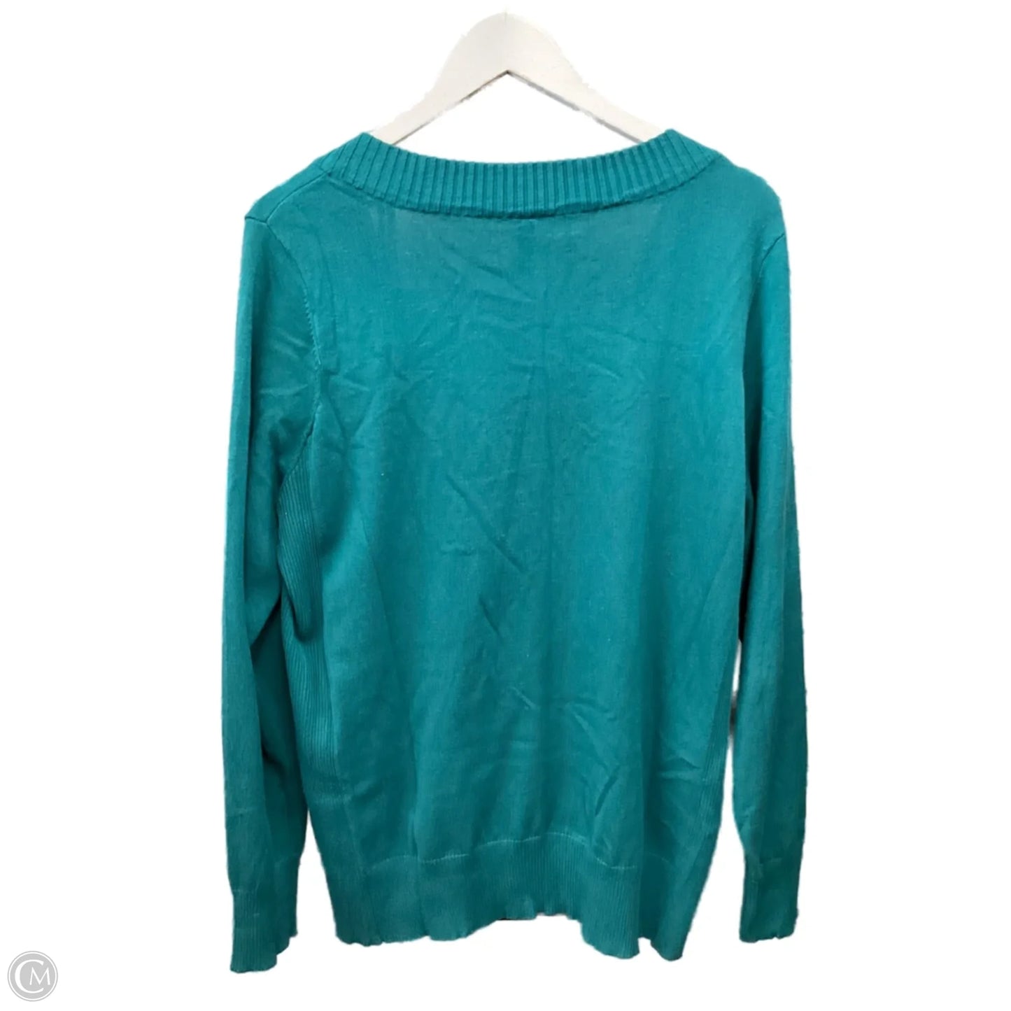 Sweater By Falls Creek In Teal, Size: Xl