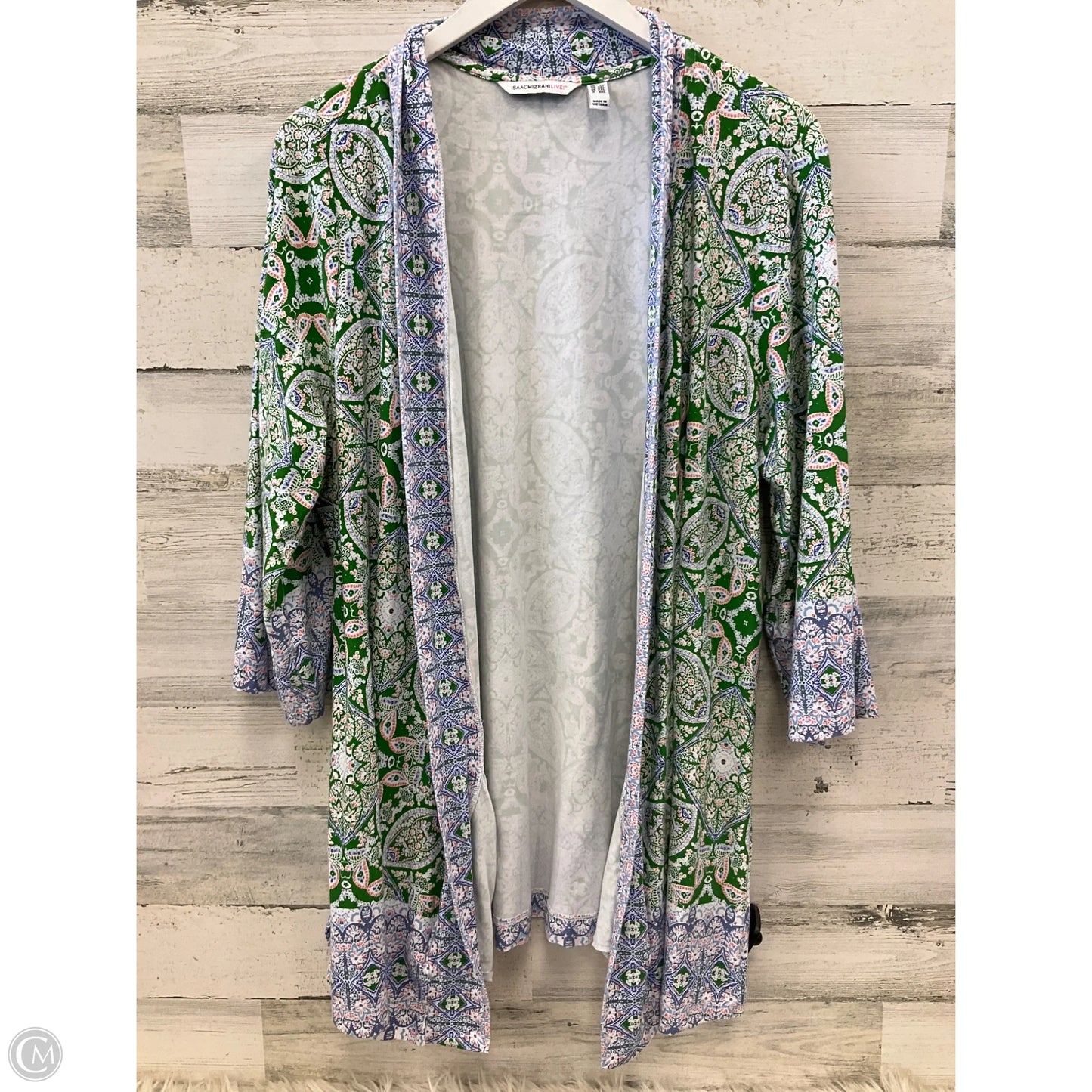Cardigan By Isaac Mizrahi Live Qvc In Green, Size: 2x