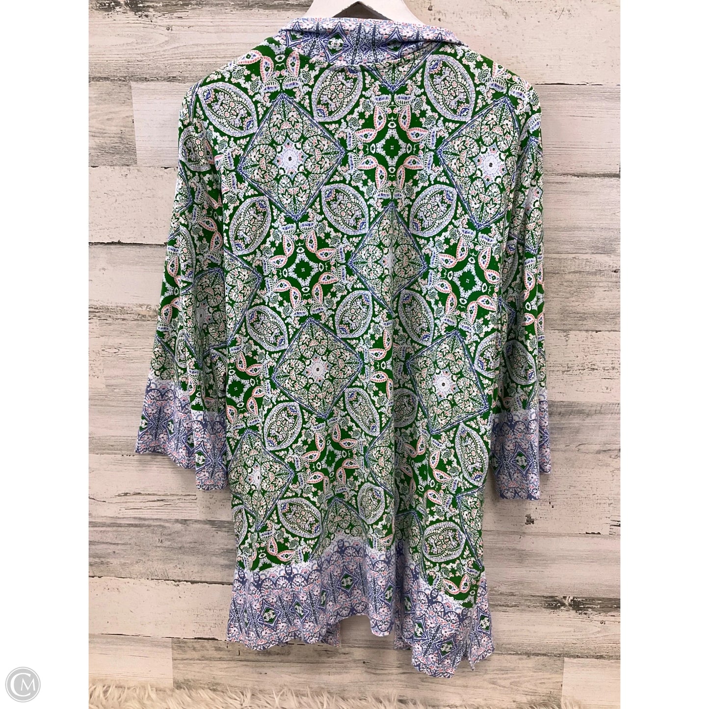 Cardigan By Isaac Mizrahi Live Qvc In Green, Size: 2x