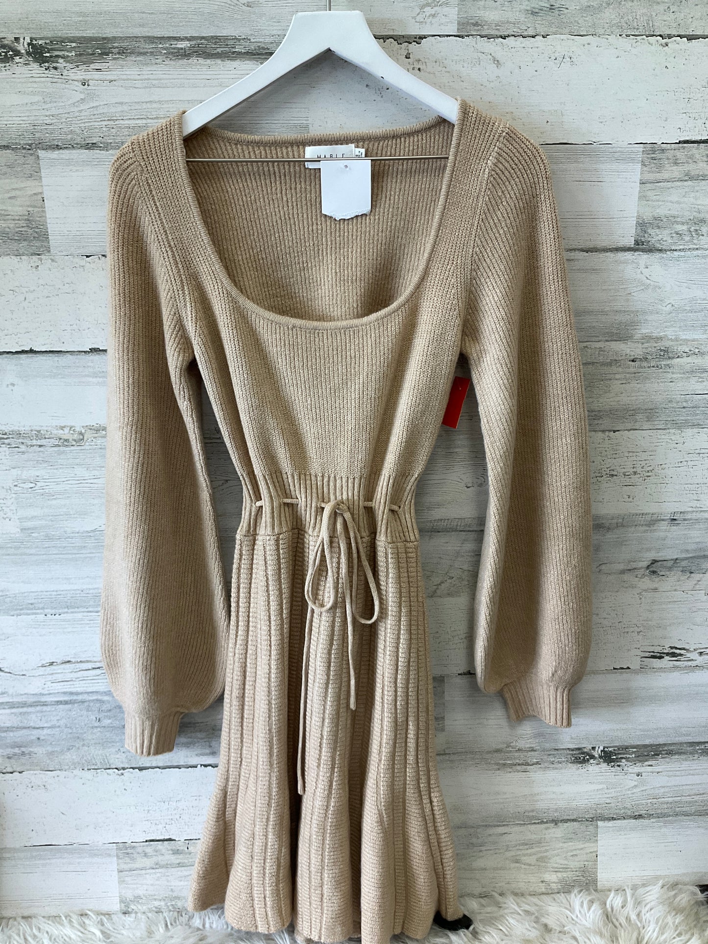 Dress Sweater By Mable In Tan, Size: S