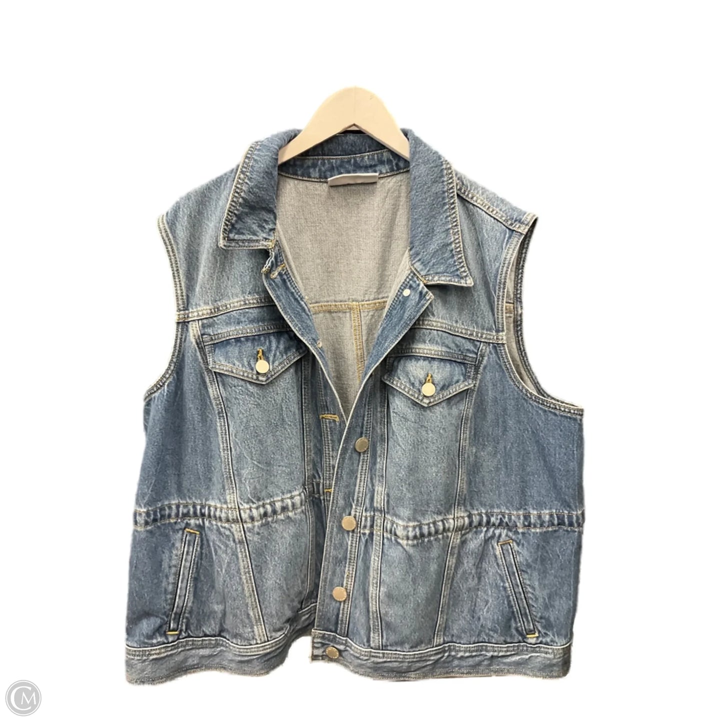 Vest Other By Lane Bryant In Blue Denim, Size: 3x