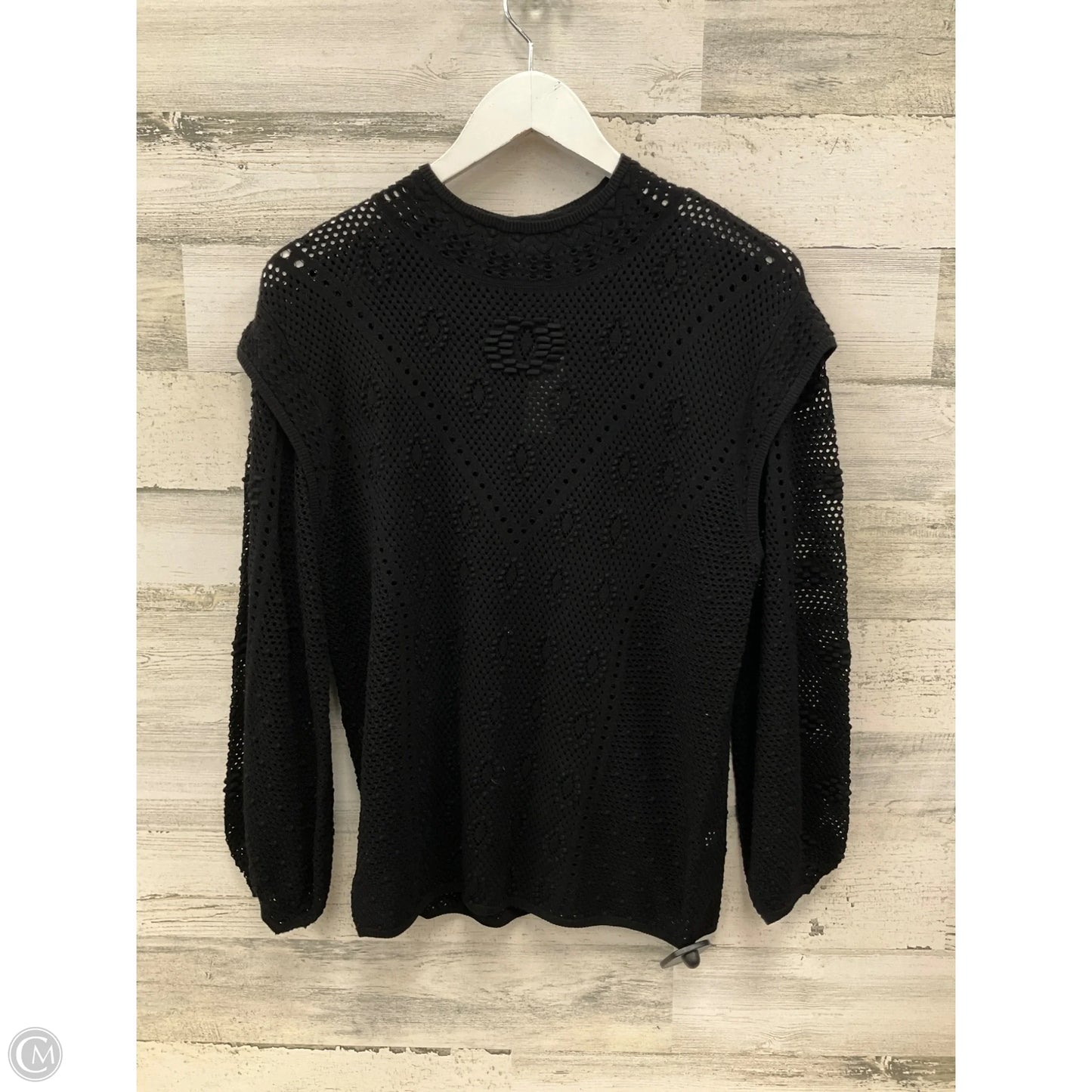 Top Long Sleeve By White House Black Market In Black, Size: L