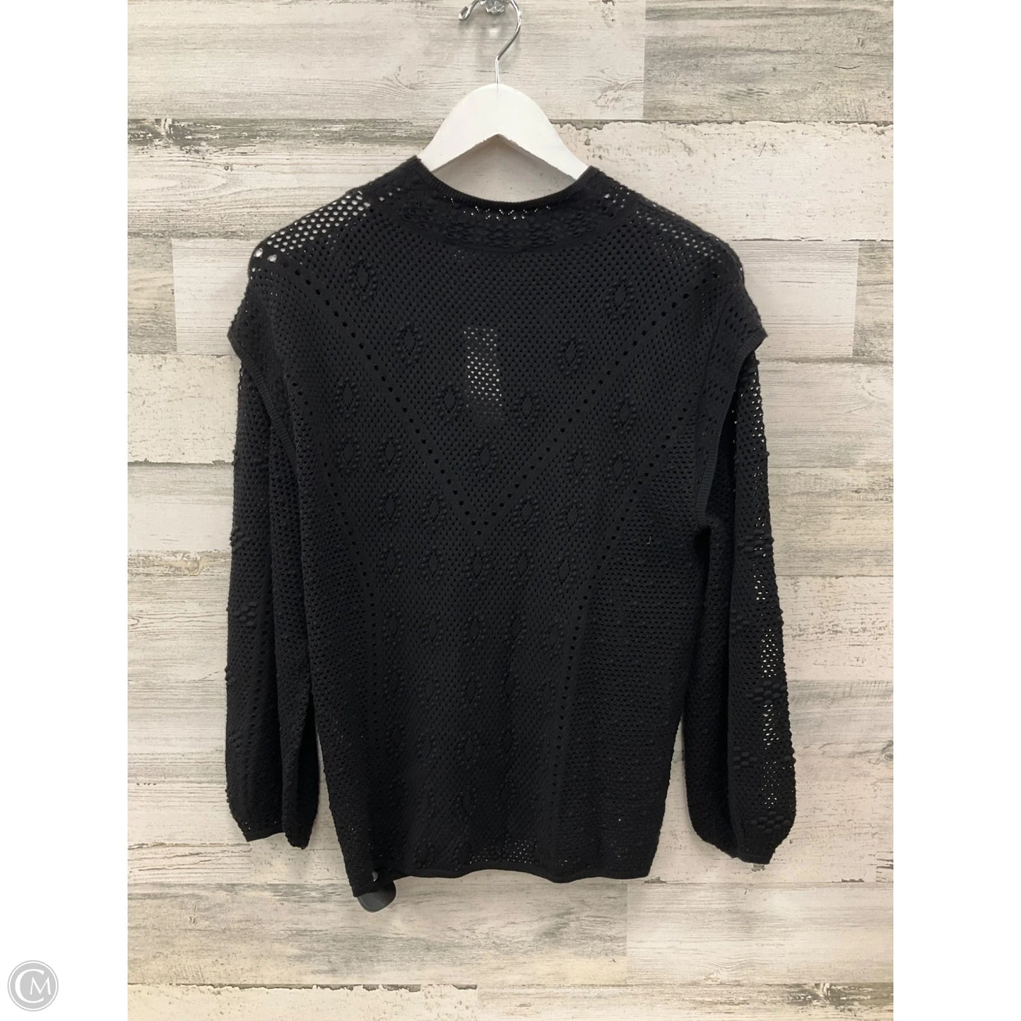 Top Long Sleeve By White House Black Market In Black, Size: L