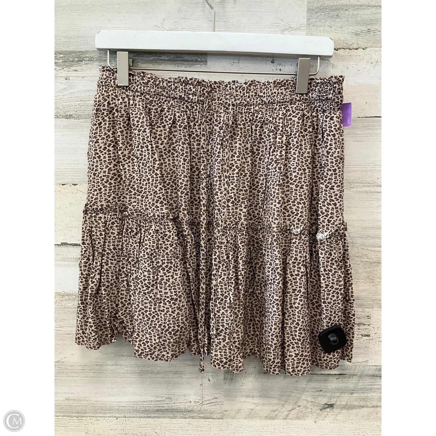 Skirt Mini & Short By Clothes Mentor In Animal Print, Size: 12