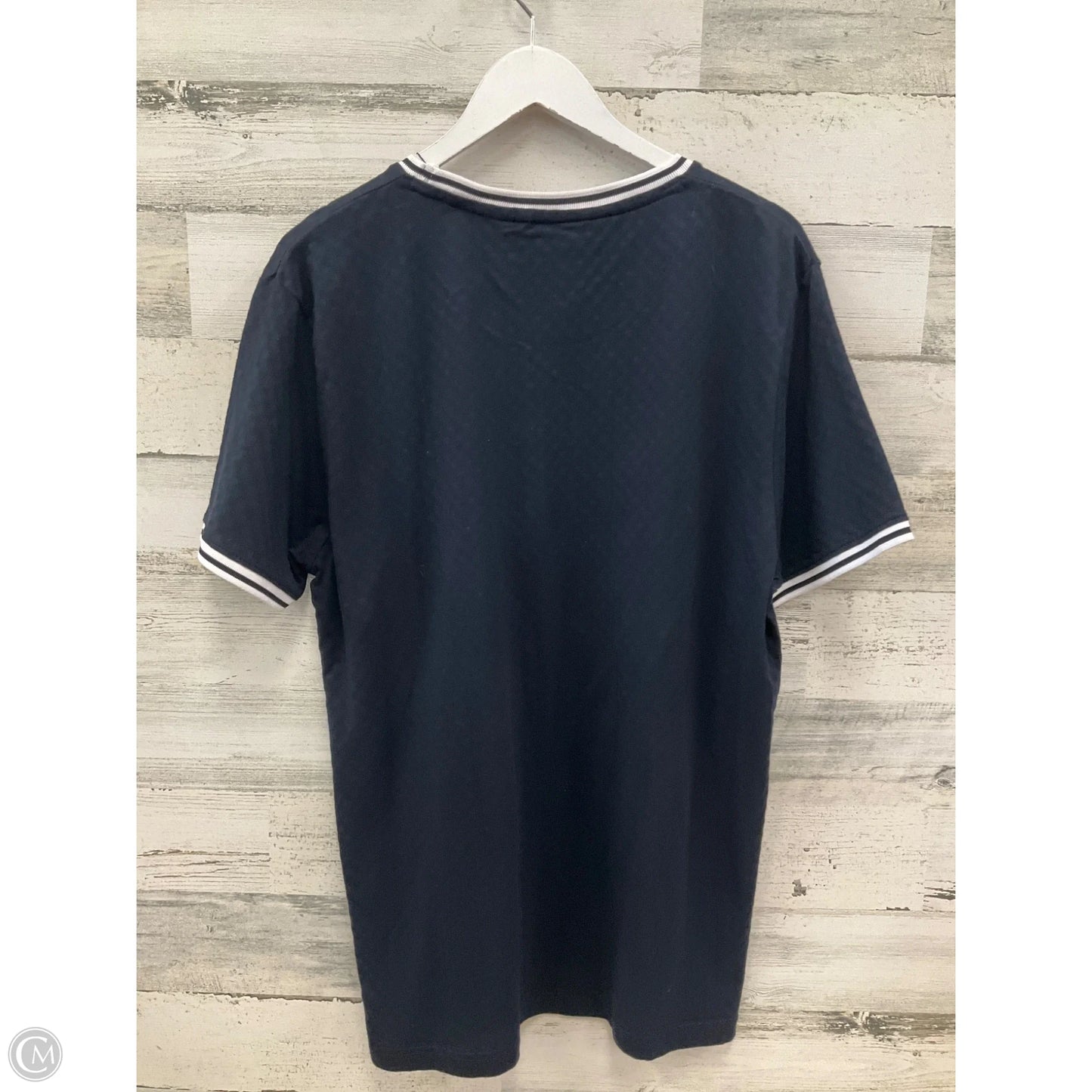 Top Short Sleeve By Clothes Mentor In Navy, Size: Xl