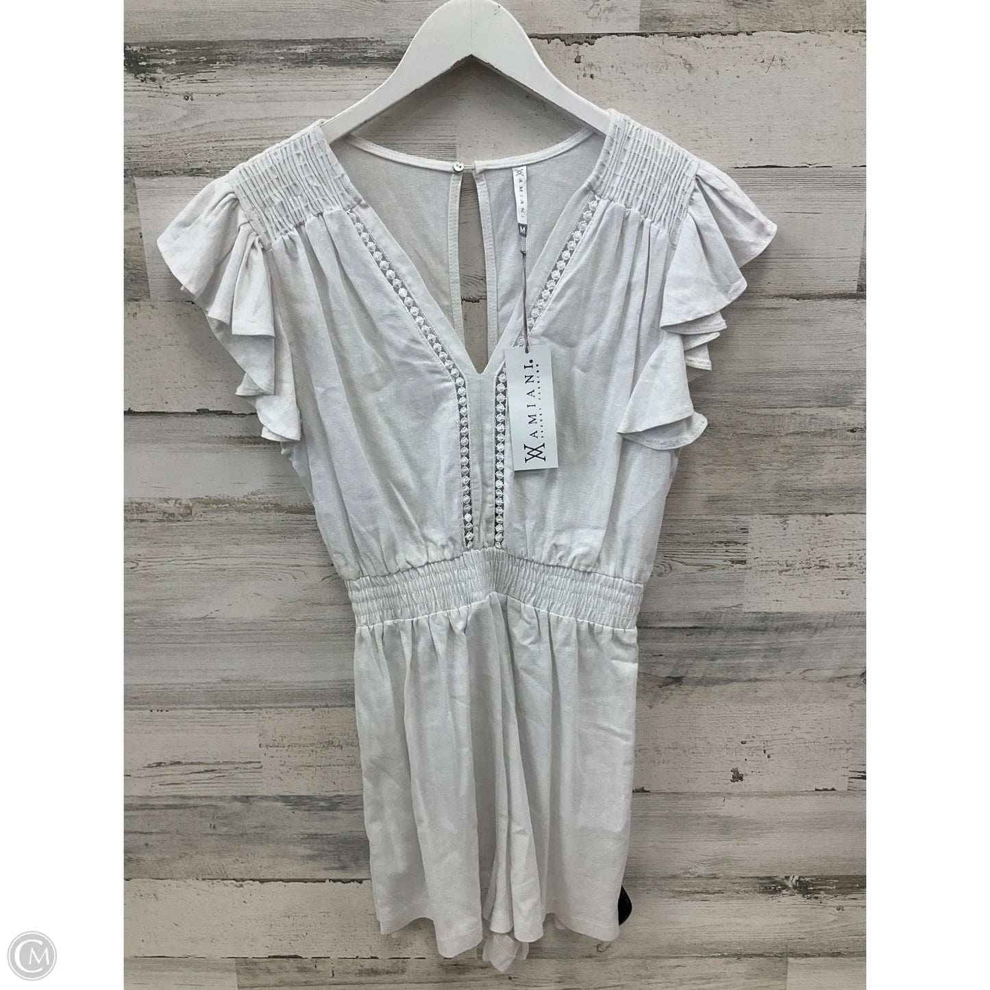 Romper By Clothes Mentor In White, Size: M