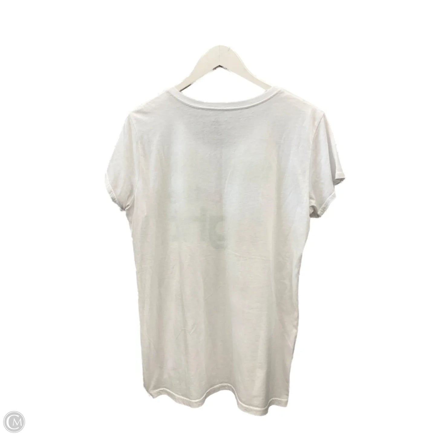 Athletic Top Short Sleeve By Adidas In White, Size: 2x