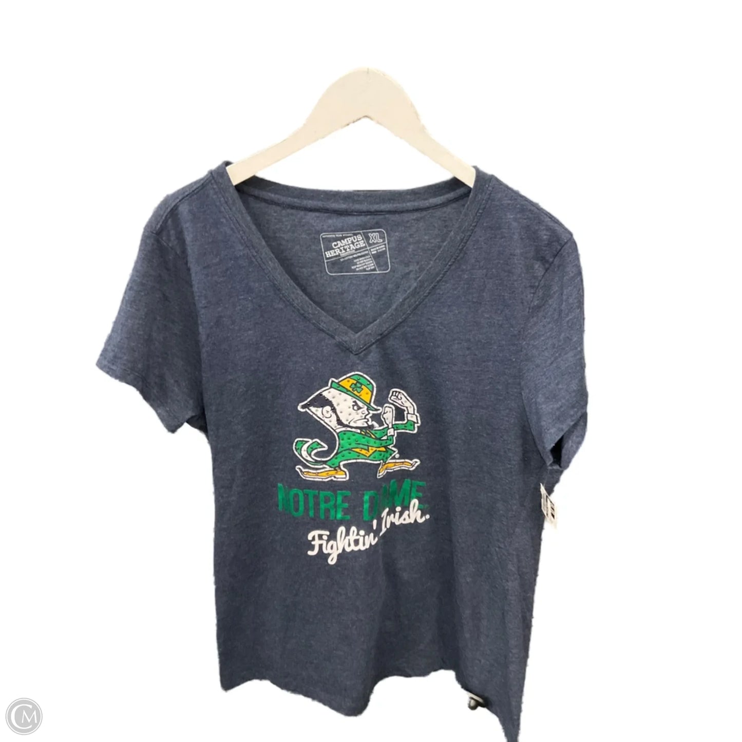 Athletic Top Short Sleeve By Clothes Mentor In Blue, Size: Xl