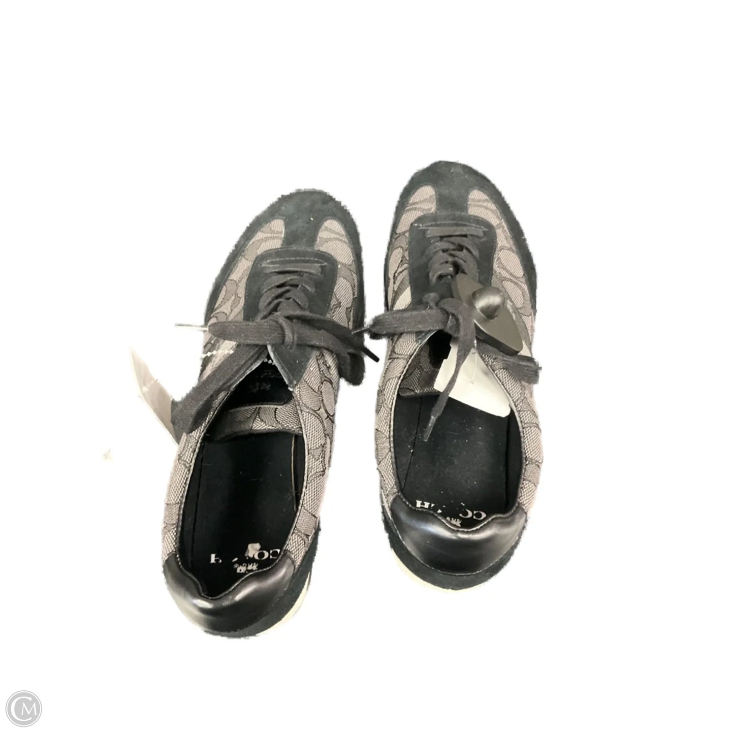 Shoes Designer By Coach In Black & Grey, Size: 9