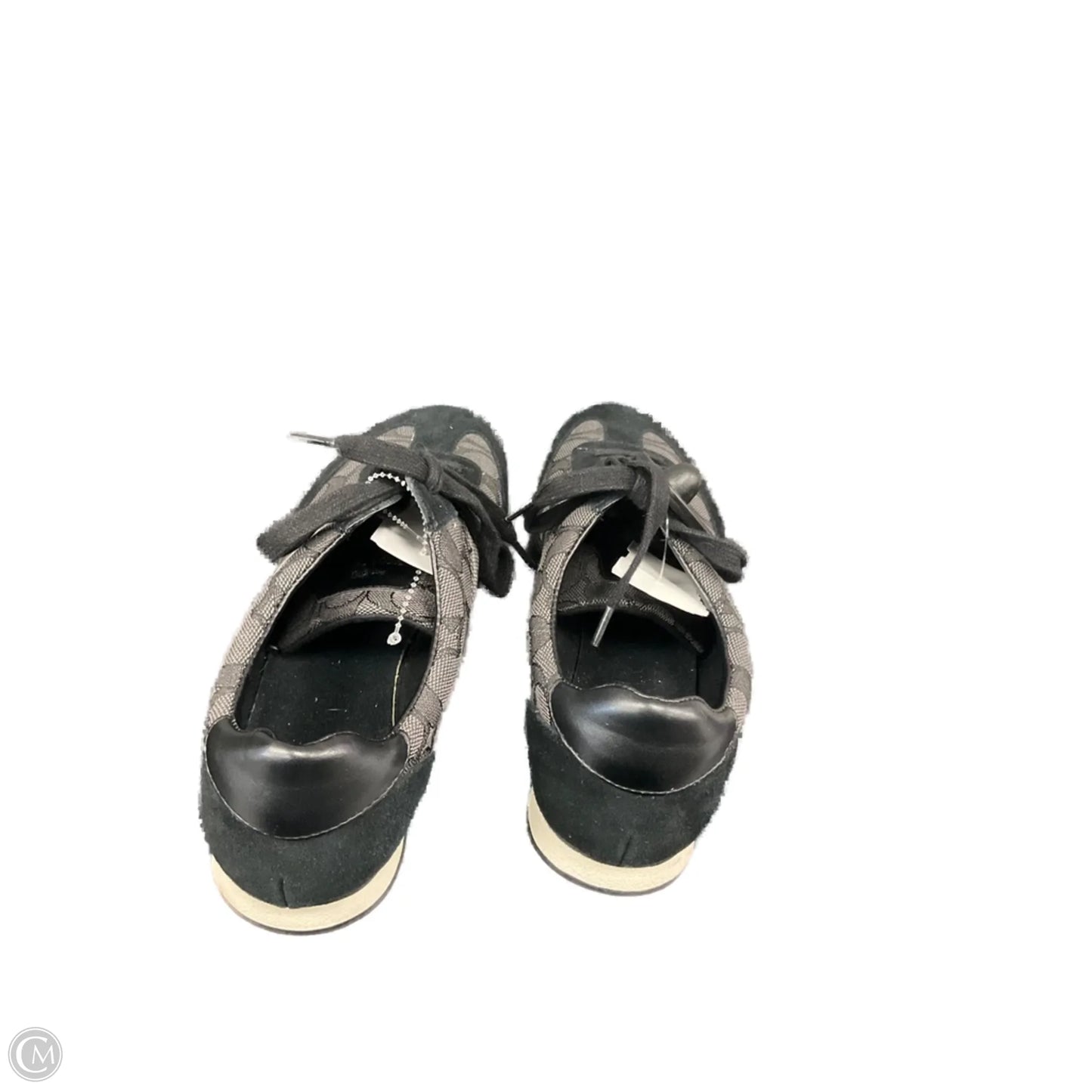 Shoes Designer By Coach In Black & Grey, Size: 9